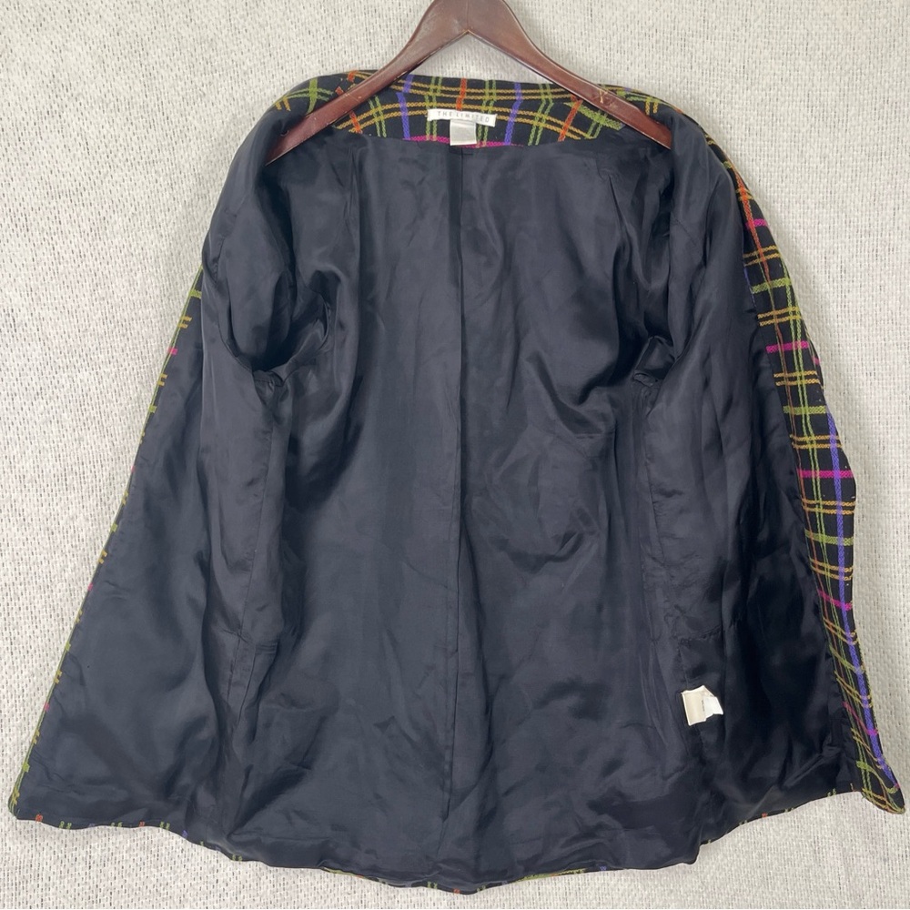 Vintage The Limited Wool Blend Blazer Women L Jacket Groovy 80s 90s USA Made - Picture 9 of 16